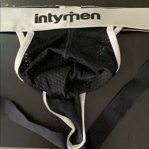 XL Intymen Black Mesh C-ring Jockstrap